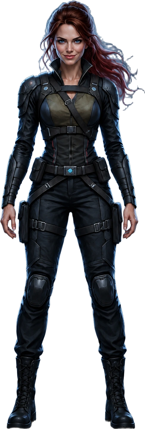 Sloane, partly hidden in shadow